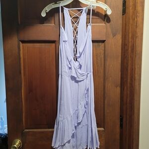 Kimchi Blue Purple Sundress with Spaghetti Straps